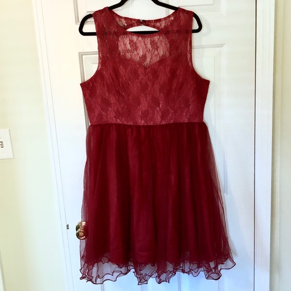 Tulle Lace Sweetheart Cocktail Dress - Picture 3 of 7